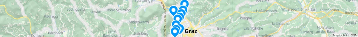 Map view for Pharmacies emergency services nearby Gösting (Graz (Stadt), Steiermark)
